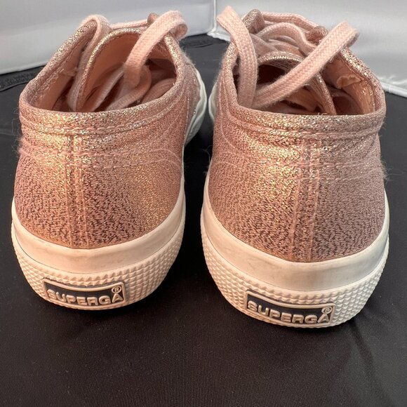 SUPERGA kids metallic canvas pink skin size size 11 - Picture 4 of 8